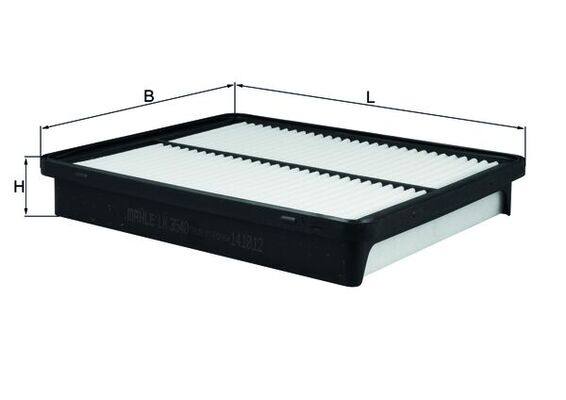 LX3540, Luftfilter, Luftfilter, MAHLE, 0986AF2409, 154072340697, 223021, 281133S100, A1862, ADG022134, AF5185, C27050, CA11116, E1129L, EAF932, FAK34S, HA718, J1320331, LVFA1592, N1320331, PAA081, QFA1042, S3490A1, 600000029510
