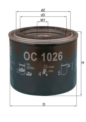 OC1026, Oil Filter, Oil filter, MAHLE, 0986B00023, 15410679013, 2318400, F302, KN202, MW810, PH7010, 0986452610, 15410M67003, 0986AF1023, 15410MB000, 15410MB0003, 15410MB3003, 15410MBO003, 15410MG7003, 15410MJ0003, 15410MJ0004, 15410MJ0405, 15410MJO003, 15410MJO004, 15411MG7003