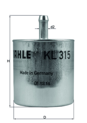 Fuel filter - KL315 MAHLE