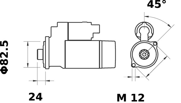 Starter - MS23 MAHLE - 00004170003