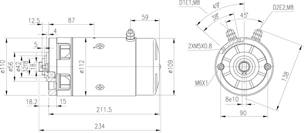 Elektromotor - MM232 MAHLE - 56250B220L5K