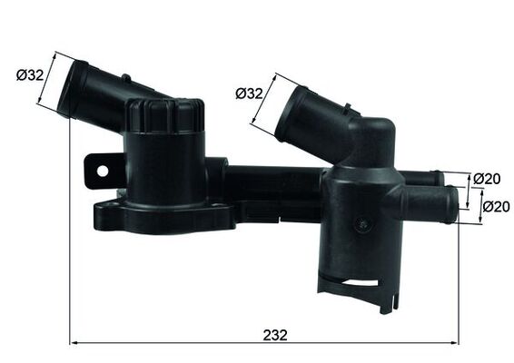 Thermostat, Kühlmittel - TH52 MAHLE - 03F121111A, 350598A, 4006298