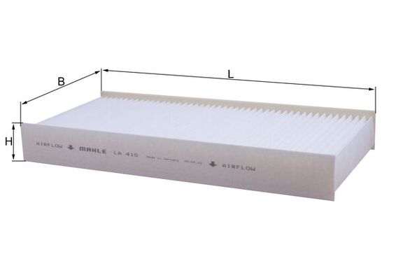 LA410, Filter, interior air, Cabin filter, MAHLE, 1497497080, 1613733180, 1987432206, 27952, 53.136.00, 80000865, ADT32545, CU3847, E2951LI, ELR7218, SU001A1388, CP1305, SU001A13881