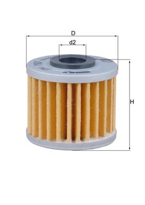 Ölfilter - OX793 MAHLE - 15412-MEN-671, 8000A7019, COF016