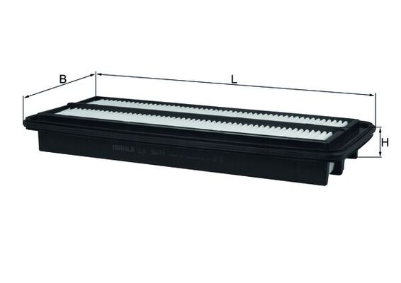 LX3601, Air Filter, Air filter, MAHLE, 17220RL0G00, 2004441, 3057300, 31123210023, ADH22267, AP102/6, C35008, EAF742, FA441S, HA8632, J1324064, MD8532, N1324072, PA3443, S3573A, WA9674