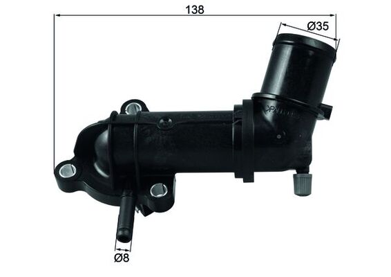 Thermostat, Kühlmittel - TI24588 MAHLE - 0000055241963, 00K68169853AA, 12647027