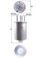 Kraftstofffilter - KL1026 MAHLE - 108973, 2418800, 9X239155AB