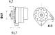 Generator - MG21 MAHLE - 0011572700, 12850977, 63320111