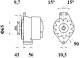 Generator - MG45 MAHLE - 0120489372, 036903017FX, 2523202