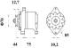 Generator - MG86 MAHLE - 0000805760, 1000046769, 1457874