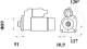 Starter - MS73 MAHLE - 0001510017, 01183039, 01183697