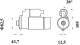 Starter - MS140 MAHLE - 000050496201, 0001109008, 0572603