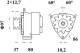 Generator - MG206 MAHLE - 0120489727, DRA1310, 0120489728