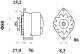 Generator - MG278 MAHLE - 6005027729, 7700036535, 7700058809