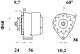 Generator - MG282 MAHLE - 11572610, DRA0140