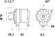 Generator - MG539 MAHLE - 3821974M91, DRA0176, 3821974M92