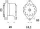 Alternator - MG581 MAHLE - DRA0748