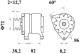 Generator - MG590 MAHLE - 3536265M91, 3551780M92, 8EL725912-001