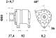 Generator - MG592 MAHLE - 3552682M91, 3552682M92