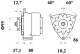 Generator - MG20 MAHLE - 0091540602, 0120488256, 436589