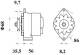 Generator - MG85 MAHLE - 0000007581975, 0986036930, 8EL732692-001