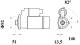 Starter - MS776 MAHLE - 0986023590, 113672, 19081004