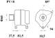 Generator - MG811 MAHLE - 0124655006, 1401948, 0986081880