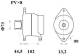 Generator - MG815 MAHLE - 20466316, 21429788, A4TR5392