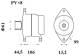 Generator - MG802 MAHLE - 0124655008, 20409240, 7420849351