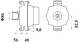 Generator - MG808 MAHLE - 0986049780, 1649066, 0124655014