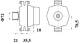 Generator - MG797 MAHLE - 0571439, 0986047820, A4TR5491