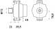 Generator - MG798 MAHLE - 0124655026, 1763035, 1763036