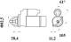 Starter - MS836 MAHLE - C5530064A