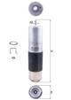 Kraftstofffilter - KL169/6D MAHLE - 0000902452, 0143230020, 101339