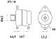 Generator - MG898 MAHLE - 0986085290, 21257551, 7421561402