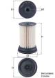 Kraftstofffilter - KX516/S MAHLE - 2607100, 4820751, 95135912