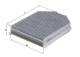 Filter, interior air - LAK364 MAHLE - 6W83020B02AB, 6W8318D483AA, C2P2410