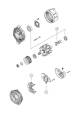 Generator - MG811 MAHLE - 0124655006, 1401948, 0986081880