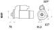 Starter - MS887 MAHLE - 0061514801, 106791, 19081008