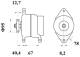 Generator - MG87 MAHLE - TCA17751, TCA21579