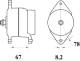 Alternator - MG67 MAHLE - 01183457, 332/C9238, 04111821