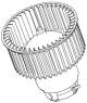 Interior Blower - AB118000P MAHLE - 069412301010, 2048200108, 34154