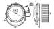 Interior Blower - AB231000S MAHLE - 1666906100, 34237, 351149-714