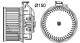 Interior Blower - AB259000P MAHLE - 0130115601, 12E820015, 351150771