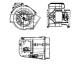 Interior Blower - AB62000P MAHLE - 009159371, 2208203642, 870740N