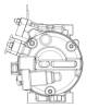 Compressor, air conditioning - ACP634000P MAHLE - 351008-141, 97701D7200, F500NFFDA