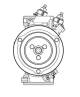 Compressor, air conditioning - ACP654000P MAHLE - 2203489, 351009471, CA500B2PAA02
