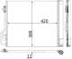 Condenser, air conditioning - AC488000P MAHLE - 08062095, 122028N, 29005013