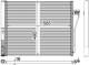 Condenser, air conditioning - AC568000P MAHLE - 052014N, 06005371, 350077