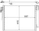 Condenser, air conditioning - AC596000S MAHLE - 08072047, 105643, 13331005